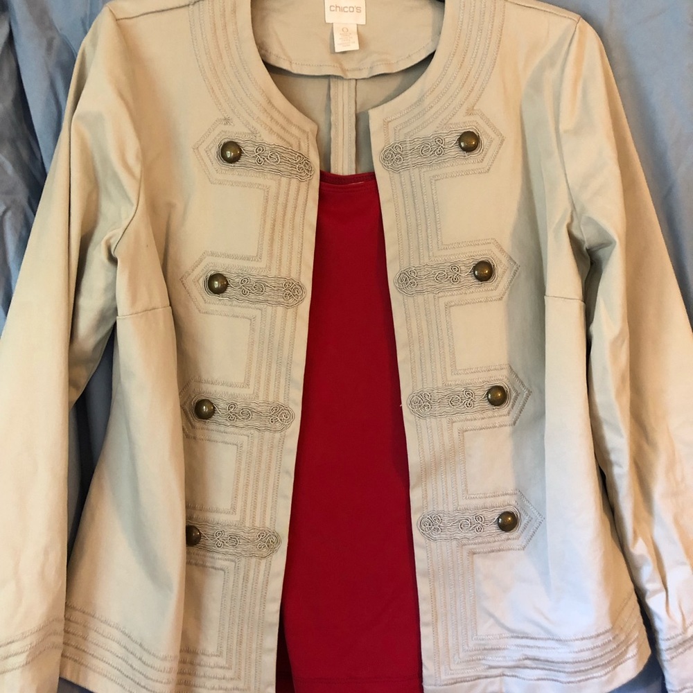 Mandarin jacket - 2 camisoles